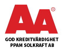 AA - God kreditvärdighet PPAM Solkraft